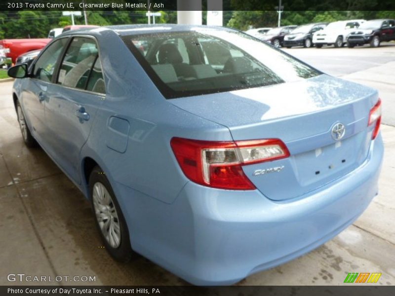 Clearwater Blue Metallic / Ash 2013 Toyota Camry LE