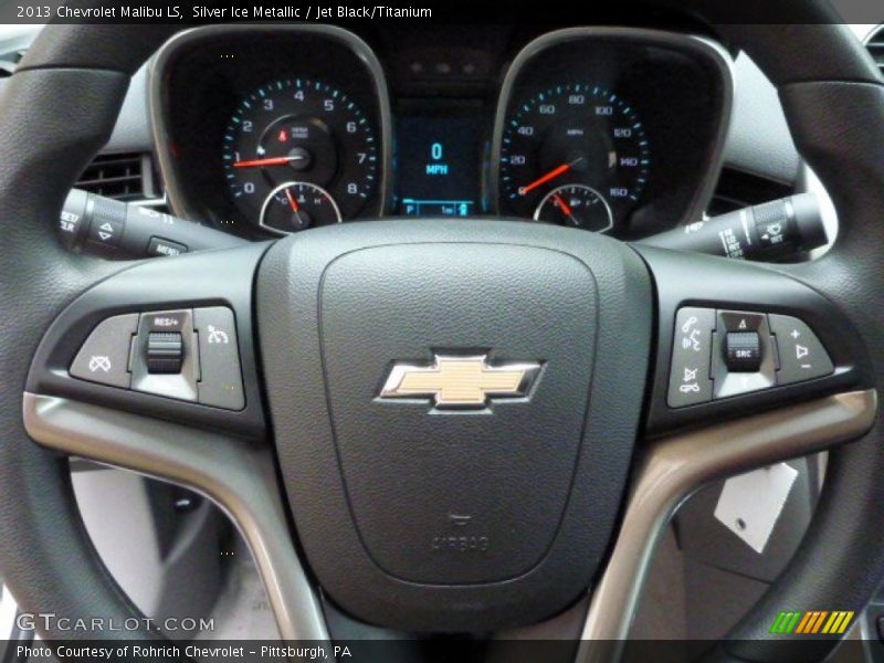 Silver Ice Metallic / Jet Black/Titanium 2013 Chevrolet Malibu LS
