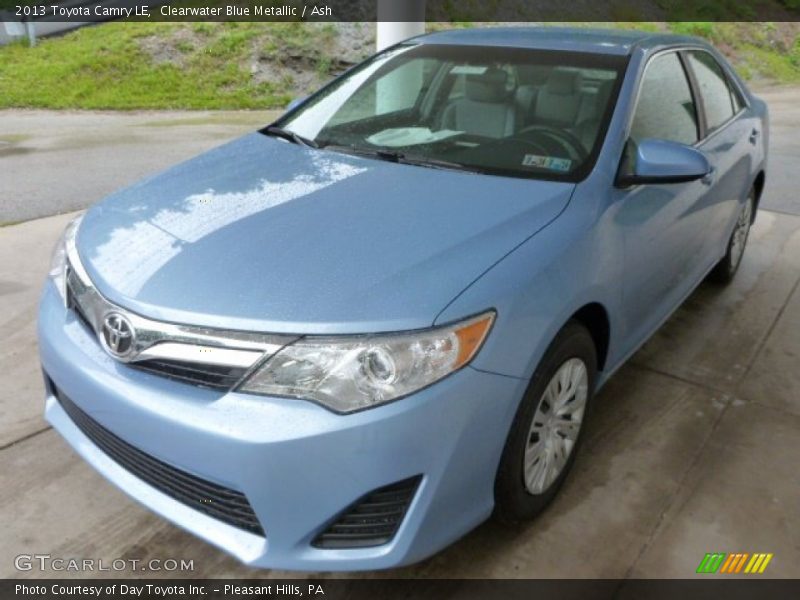 Clearwater Blue Metallic / Ash 2013 Toyota Camry LE