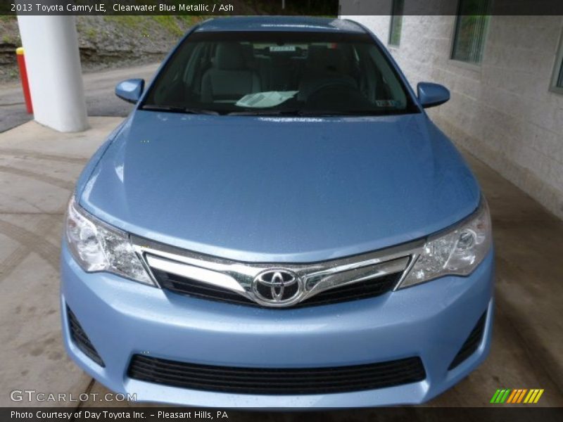 Clearwater Blue Metallic / Ash 2013 Toyota Camry LE