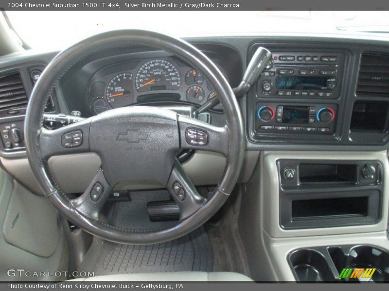 Silver Birch Metallic / Gray/Dark Charcoal 2004 Chevrolet Suburban 1500 LT 4x4