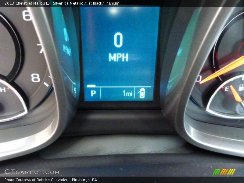 Silver Ice Metallic / Jet Black/Titanium 2013 Chevrolet Malibu LS