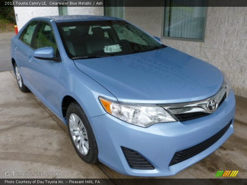 Clearwater Blue Metallic / Ash 2013 Toyota Camry LE