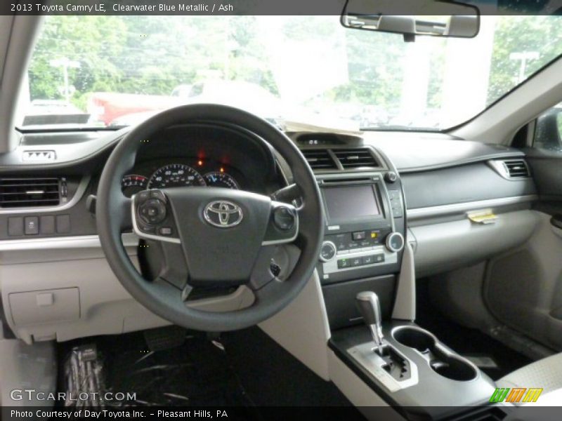 Clearwater Blue Metallic / Ash 2013 Toyota Camry LE