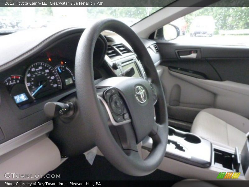 Clearwater Blue Metallic / Ash 2013 Toyota Camry LE