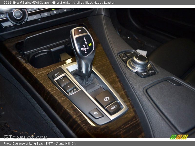 Mineral White Metallic / Black Nappa Leather 2012 BMW 6 Series 650i Coupe