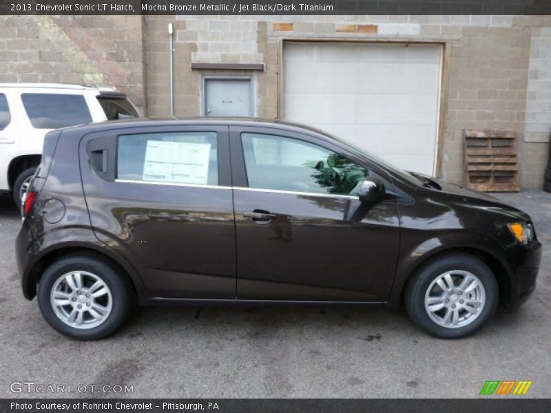 Mocha Bronze Metallic / Jet Black/Dark Titanium 2013 Chevrolet Sonic LT Hatch