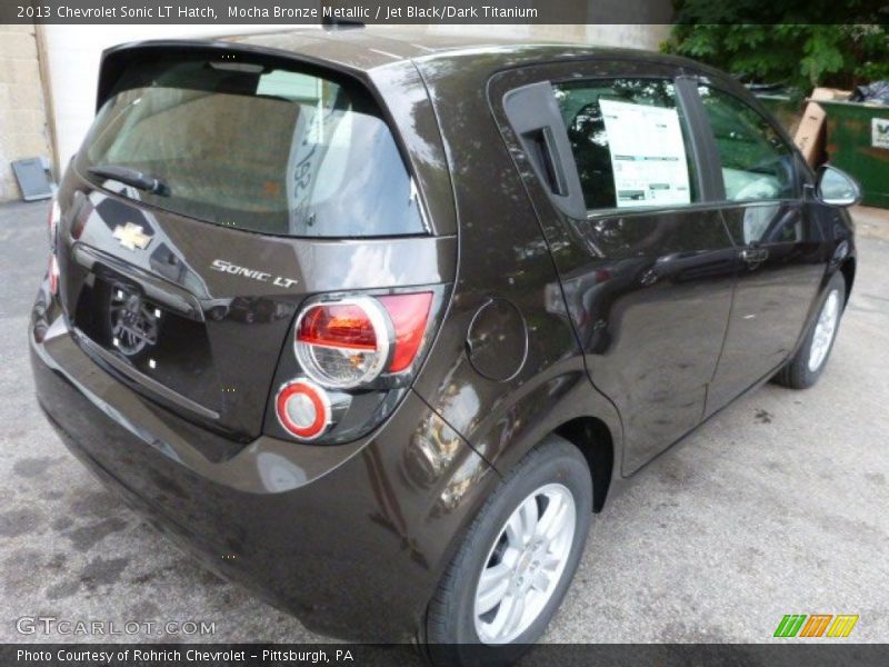 Mocha Bronze Metallic / Jet Black/Dark Titanium 2013 Chevrolet Sonic LT Hatch