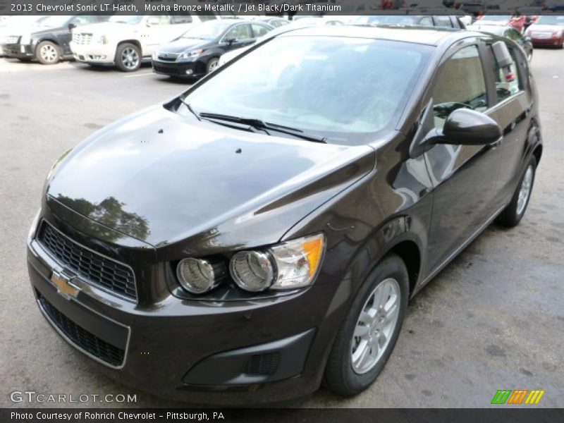Mocha Bronze Metallic / Jet Black/Dark Titanium 2013 Chevrolet Sonic LT Hatch
