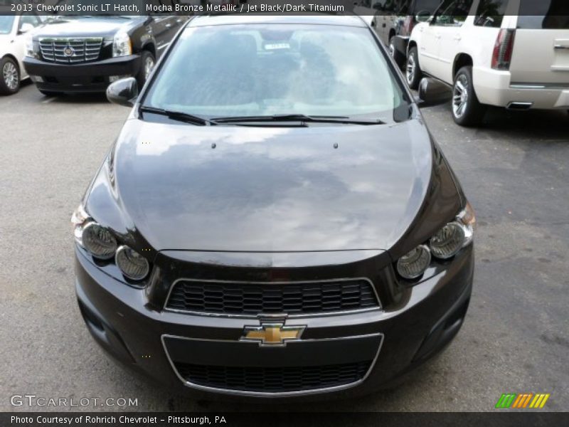 Mocha Bronze Metallic / Jet Black/Dark Titanium 2013 Chevrolet Sonic LT Hatch