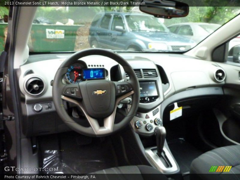 Mocha Bronze Metallic / Jet Black/Dark Titanium 2013 Chevrolet Sonic LT Hatch