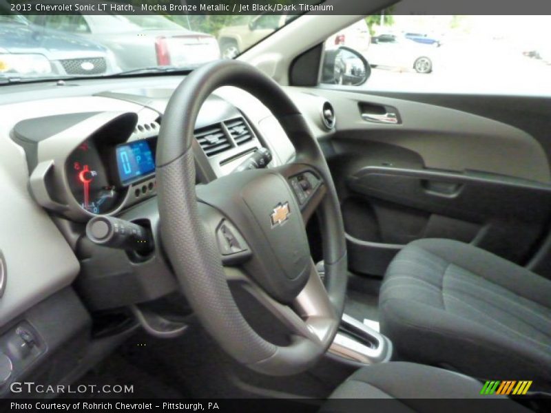 Mocha Bronze Metallic / Jet Black/Dark Titanium 2013 Chevrolet Sonic LT Hatch