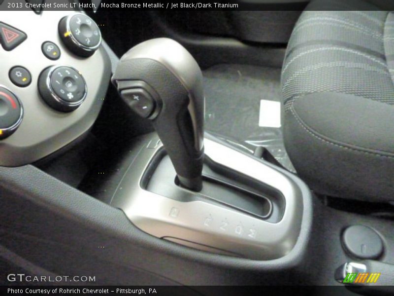 Mocha Bronze Metallic / Jet Black/Dark Titanium 2013 Chevrolet Sonic LT Hatch