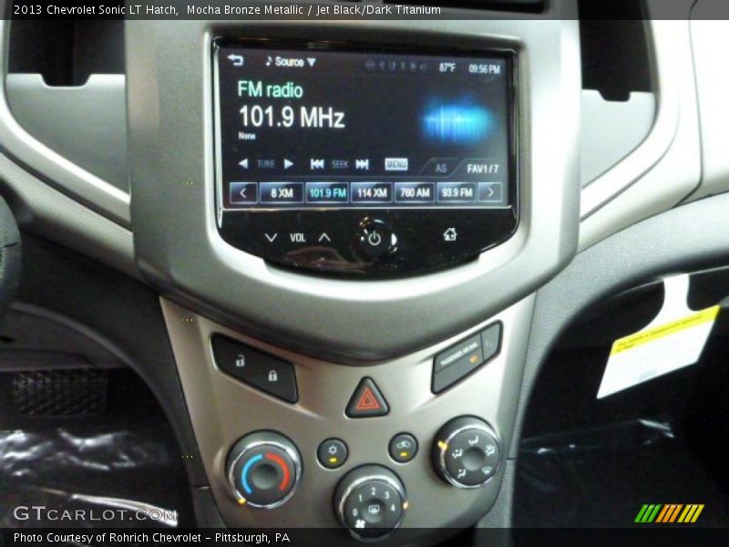 Mocha Bronze Metallic / Jet Black/Dark Titanium 2013 Chevrolet Sonic LT Hatch