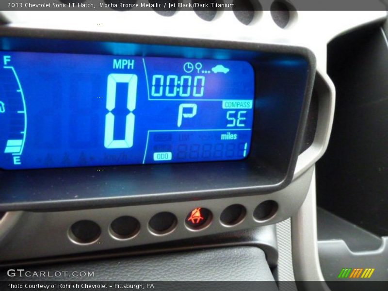 Mocha Bronze Metallic / Jet Black/Dark Titanium 2013 Chevrolet Sonic LT Hatch