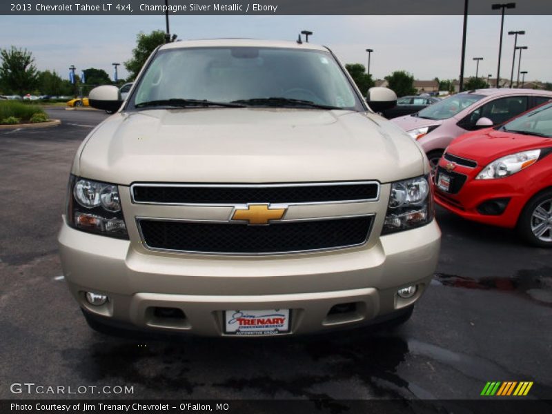 Champagne Silver Metallic / Ebony 2013 Chevrolet Tahoe LT 4x4