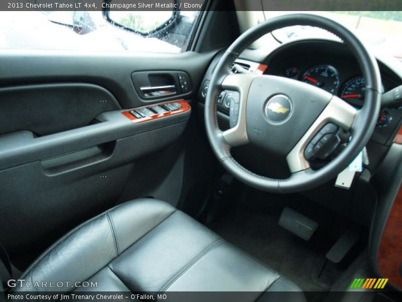 Champagne Silver Metallic / Ebony 2013 Chevrolet Tahoe LT 4x4