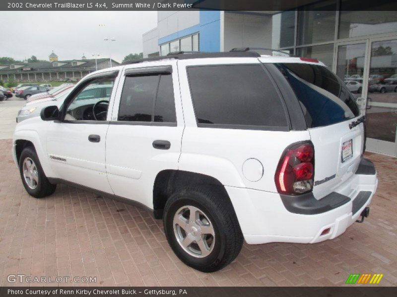 Summit White / Dark Pewter 2002 Chevrolet TrailBlazer LS 4x4
