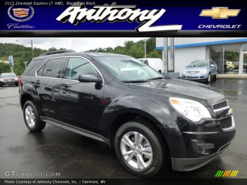 Black / Jet Black 2013 Chevrolet Equinox LT AWD