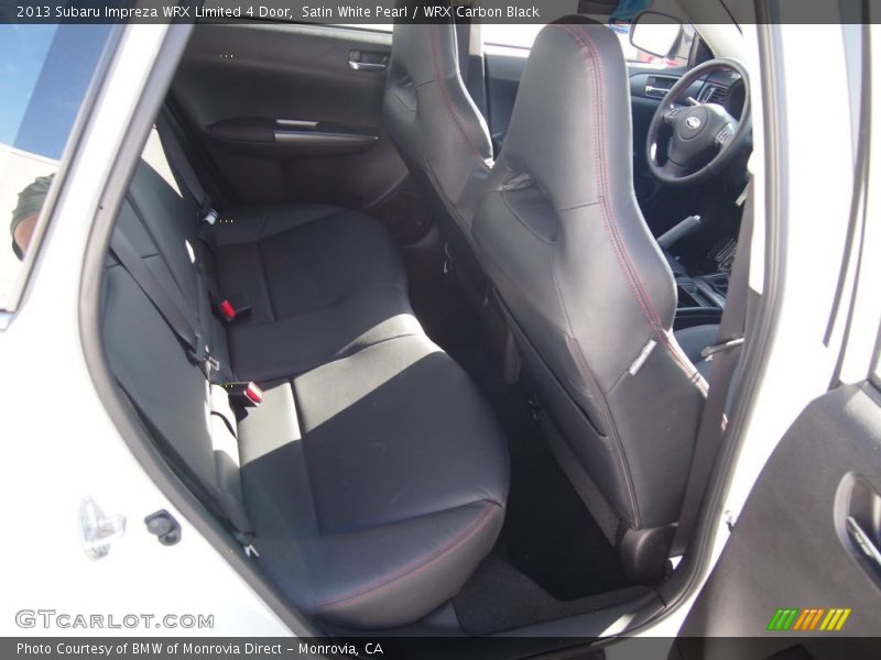 Satin White Pearl / WRX Carbon Black 2013 Subaru Impreza WRX Limited 4 Door