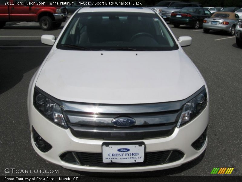 White Platinum Tri-Coat / Sport Black/Charcoal Black 2011 Ford Fusion Sport