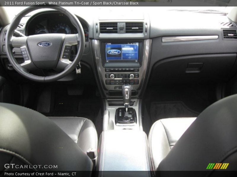 White Platinum Tri-Coat / Sport Black/Charcoal Black 2011 Ford Fusion Sport