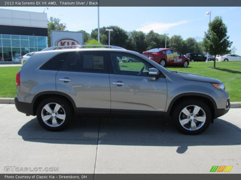 Titanium Silver / Black 2013 Kia Sorento EX V6 AWD