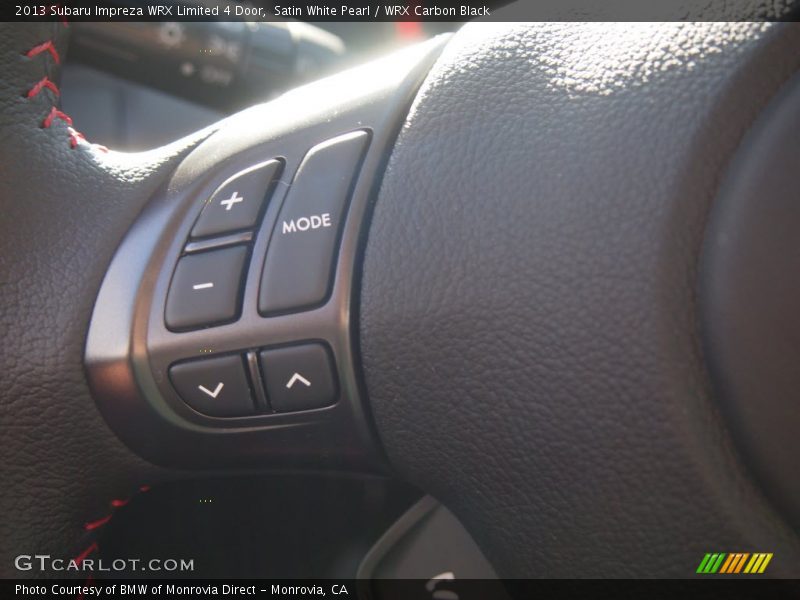 Satin White Pearl / WRX Carbon Black 2013 Subaru Impreza WRX Limited 4 Door