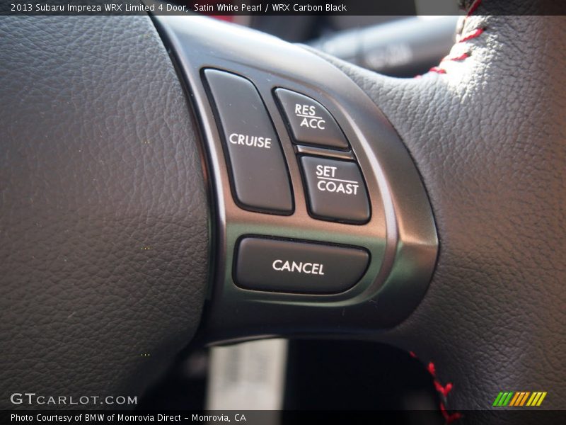Satin White Pearl / WRX Carbon Black 2013 Subaru Impreza WRX Limited 4 Door