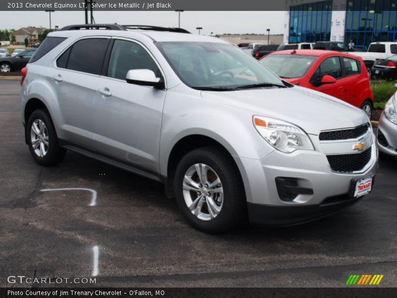Silver Ice Metallic / Jet Black 2013 Chevrolet Equinox LT