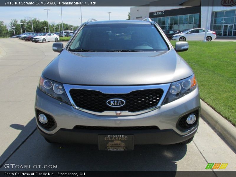 Titanium Silver / Black 2013 Kia Sorento EX V6 AWD