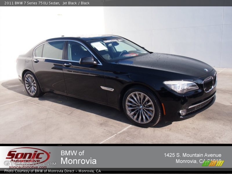 Jet Black / Black 2011 BMW 7 Series 750Li Sedan