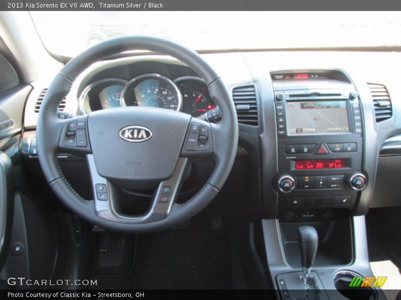 Titanium Silver / Black 2013 Kia Sorento EX V6 AWD