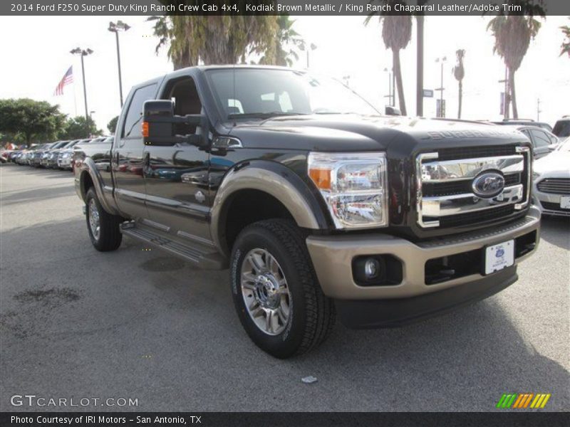 Kodiak Brown Metallic / King Ranch Chaparral Leather/Adobe Trim 2014 Ford F250 Super Duty King Ranch Crew Cab 4x4
