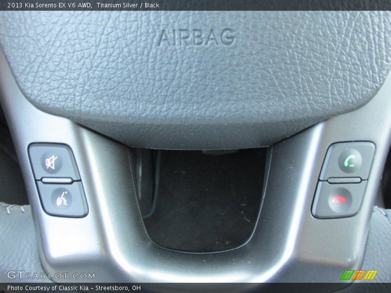 Titanium Silver / Black 2013 Kia Sorento EX V6 AWD