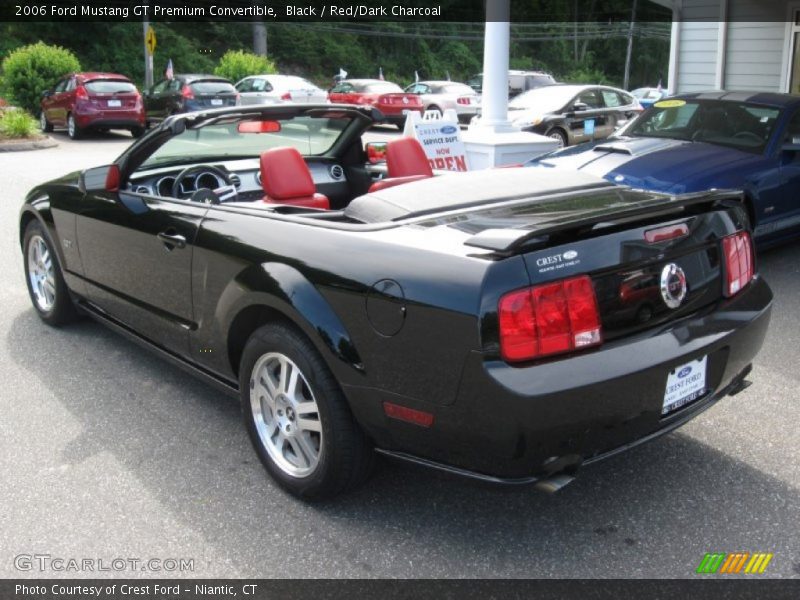 Black / Red/Dark Charcoal 2006 Ford Mustang GT Premium Convertible