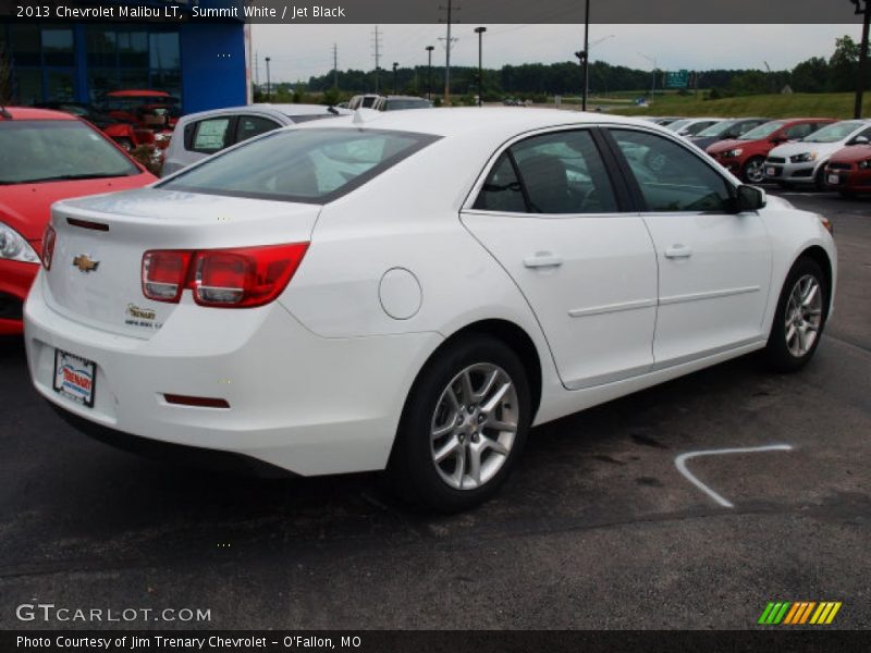 Summit White / Jet Black 2013 Chevrolet Malibu LT