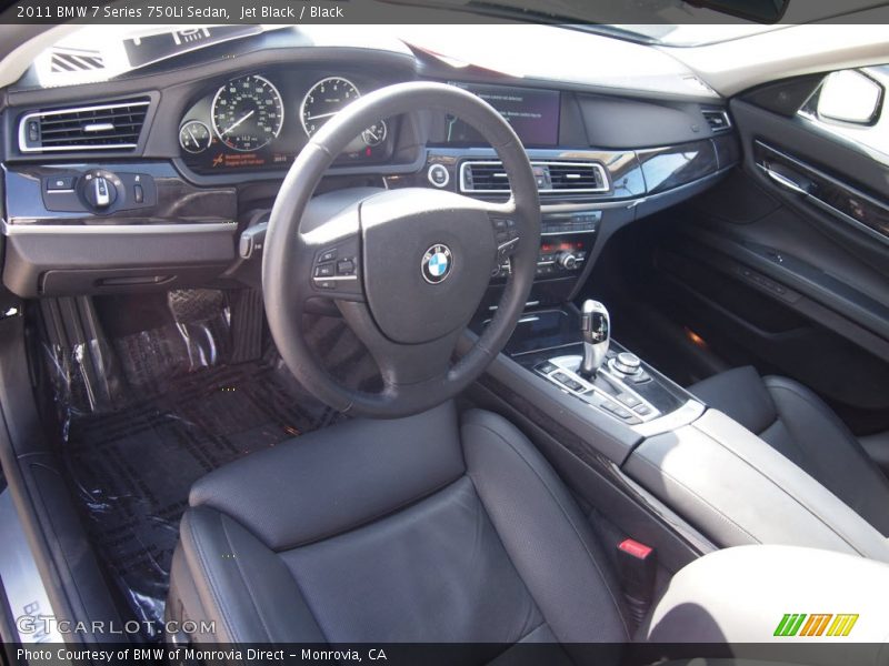 Jet Black / Black 2011 BMW 7 Series 750Li Sedan