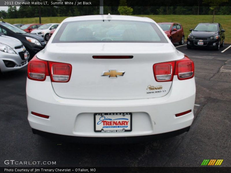 Summit White / Jet Black 2013 Chevrolet Malibu LT