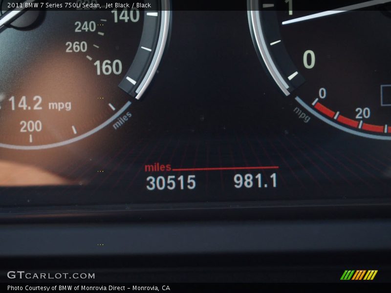 Jet Black / Black 2011 BMW 7 Series 750Li Sedan