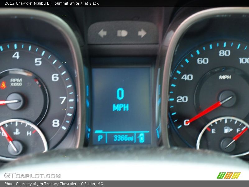 Summit White / Jet Black 2013 Chevrolet Malibu LT