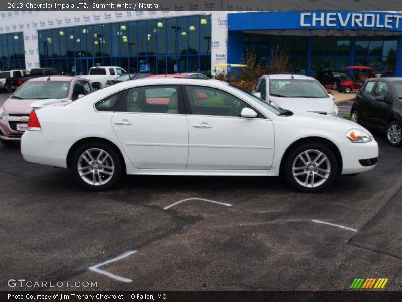Summit White / Neutral 2013 Chevrolet Impala LTZ
