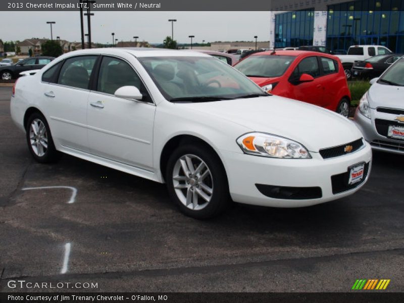 Summit White / Neutral 2013 Chevrolet Impala LTZ