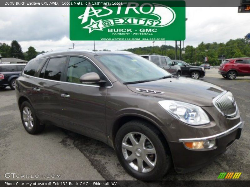 Cocoa Metallic / Cashmere/Cocoa 2008 Buick Enclave CXL AWD