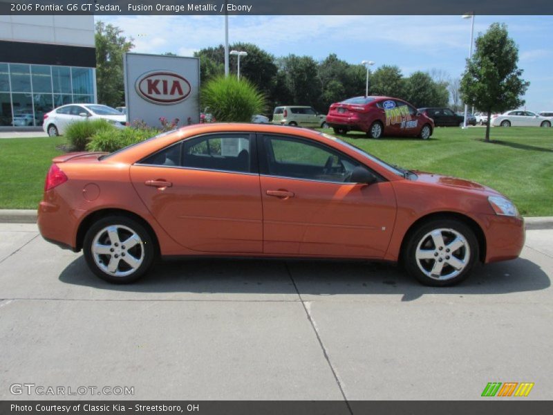 Fusion Orange Metallic / Ebony 2006 Pontiac G6 GT Sedan