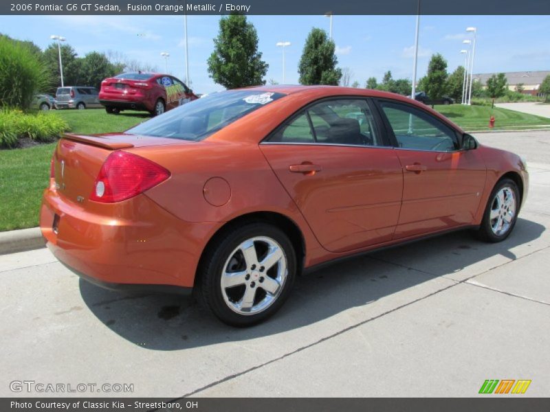 Fusion Orange Metallic / Ebony 2006 Pontiac G6 GT Sedan