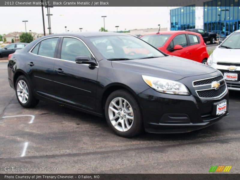 Black Granite Metallic / Jet Black 2013 Chevrolet Malibu LT