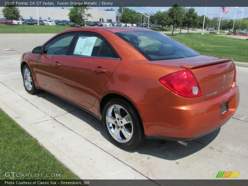  2006 G6 GT Sedan Fusion Orange Metallic