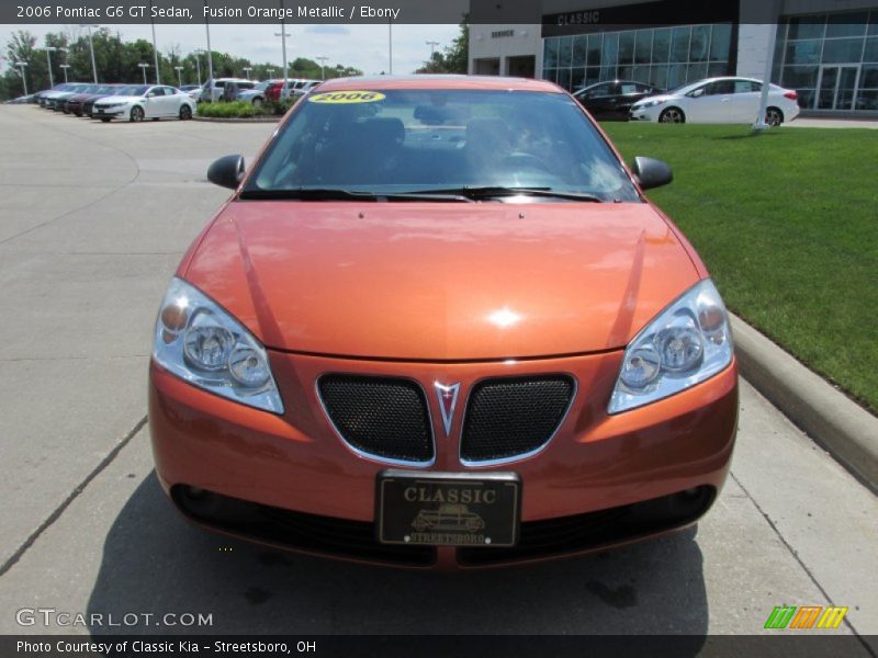 Fusion Orange Metallic / Ebony 2006 Pontiac G6 GT Sedan