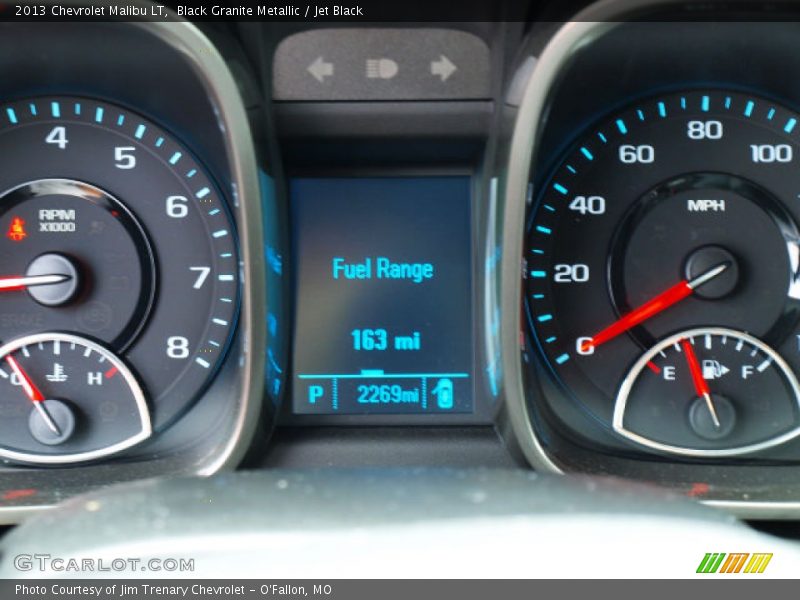 Black Granite Metallic / Jet Black 2013 Chevrolet Malibu LT